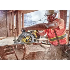 60V MAX FLEXVOLTBrushless Lithium-Ion 7-1/4 in. Cordless Worm Drive Style Saw (Tool Only) Circular Saws|Scroll Saws