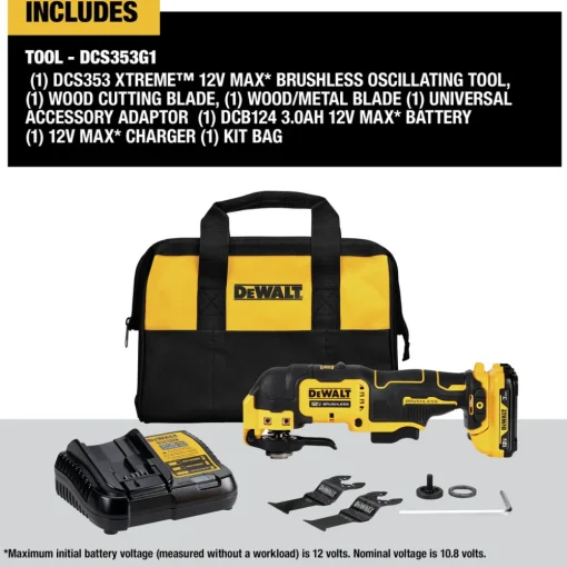 Hot 12V MAX XTREME Brushless Lithium-Ion Cordless Oscillating Tool Kit (3 Ah) Multi Tools