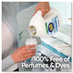 Clearance 73 oz. Bottle 58 Loads Free Clear HE Laundry Detergent - Unscented (6/Carton) Cleaning & Janitorial Supplies