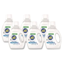 Online 34 oz. Bottle Free Clear Liquid Fabric Softener - Fragrance Free (6/Carton) Cleaning & Janitorial Supplies