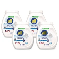 Discount MIGHTY PACS Free Clear Laundry Detergent (4/Carton) Cleaning & Janitorial Supplies