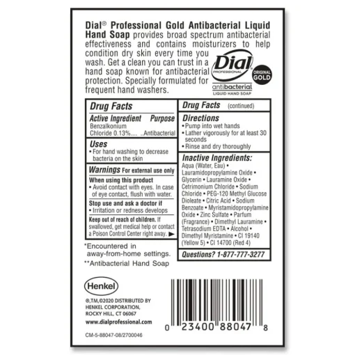 Hot 1 gal. Gold Antibacterial Liquid Hand Soap (4/Carton) Cleaning & Janitorial Supplies