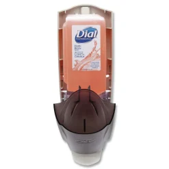 Outlet 5.1 in. x 4 in. x 12.3 in. 1 Liter Manual Liquid Dispenser - Smoke Skin Care & Personal Hygiene