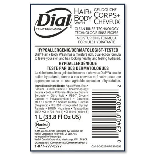 New 1 Liter Hair and Body Wash Refill Bottle - Neutral Scent (8/Carton) Cleaning & Janitorial Supplies