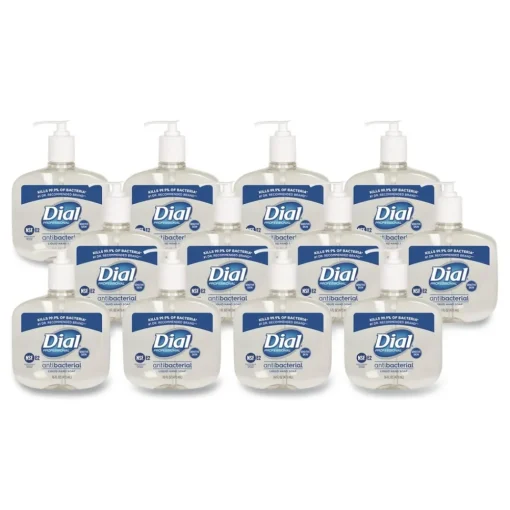 Outlet 16 oz. Antibacterial Liquid Hand Soap for Sensitive Skin - Light Floral Scent (12/Carton) Cleaning & Janitorial Supplies