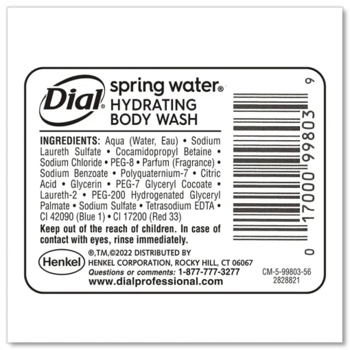 Hot 15 oz. Body Wash Refill for Versa Dispenser - Spring Water Scent (6/Carton) Cleaning & Janitorial Supplies