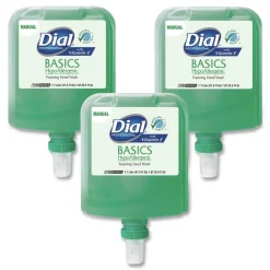 New Basics 1.7 Liter Hypoallergenic Foaming Hand Wash Refill for Dial 1700 Dispenser - Honeysuckle (3/Carton) Skin Care & Personal Hygiene