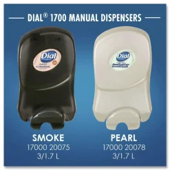 Sale Dial 1700 12.66 in. x 7.07 in. x 3.95 in. 1.7 Liter Manual Dispenser - Smoke (3/Carton) Skin Care & Personal Hygiene