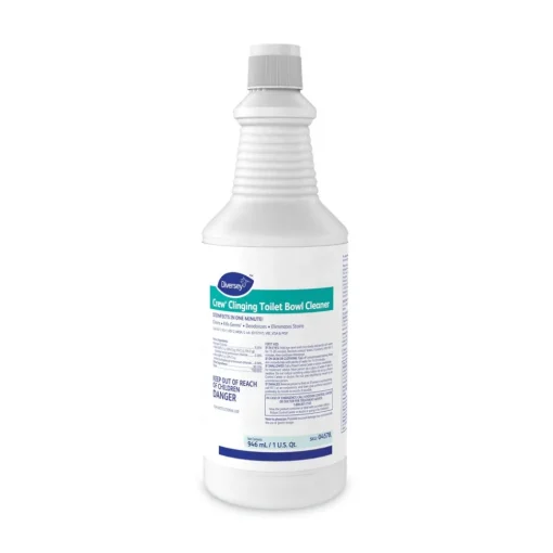 Discount Crew 1 qt. Liquid Bottle Clinging Toilet Bowl Cleaner - Floral Scent (12/Carton) Cleaning & Janitorial Supplies