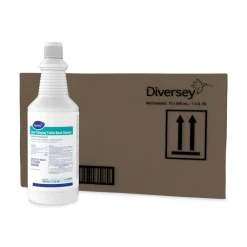 Discount Crew 1 qt. Liquid Bottle Clinging Toilet Bowl Cleaner - Floral Scent (12/Carton) Cleaning & Janitorial Supplies