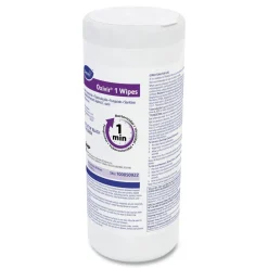 Hot Oxivir 7 in. x 8 in. 1-Ply 1 Wipes (60/Canister, 12 Canisters/Carton) Cleaning & Janitorial Supplies