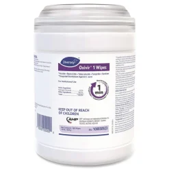 Hot Oxivir 6 in. x 7 in. 1-Ply 1 Wipes (160/Canister, 12 Canisters/Carton) Cleaning & Janitorial Supplies