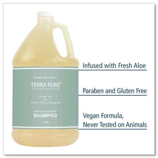 Clearance Terra Pure 1 Gallon Shampoo - Green Tea Lemongrass (4/Carton) Cleaning & Janitorial Supplies