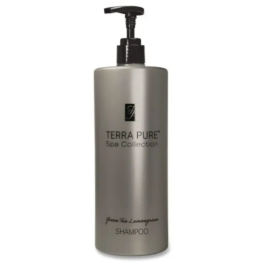 Clearance Terra Pure 16.23 oz Shampoo - Green Tea Lemongrass (12/Carton) Cleaning & Janitorial Supplies