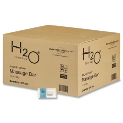 Outlet H2O Therapy 1.1 oz Soaps - White Tea and Lemongrass (400/Carton) Cleaning & Janitorial Supplies