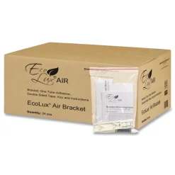 Online EcoLux 1.19 in. x 0.44 in. x 5.69 in. Single Air Dispenser Bracket - White (24/Carton) Cleaning & Janitorial Supplies