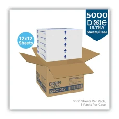 Hot 12 in. x 12 in. All-Purpose Dry Wax Paper Food Wrap - White (5000/Carton) Tabletop And Serveware