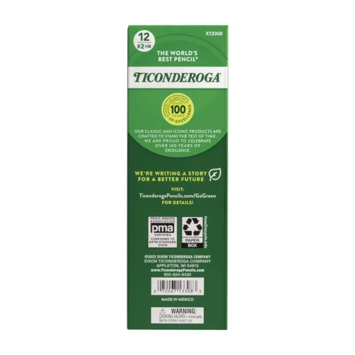 Clearance Ticonderoga Beginners HB (No. 2) Woodcase Pencil with Eraser and Microban Protection - Black Lead/Yellow Barrel (1-Dozen) Pens, Pencils & Markers