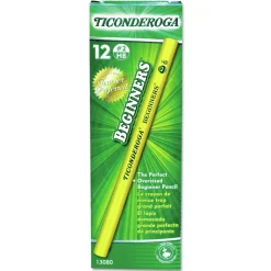 Outlet Ticonderoga Beginners HB (#2) Woodcase Pencil with Microban - Black Lead/Yellow Barrel (1-Dozen) Pens, Pencils & Markers