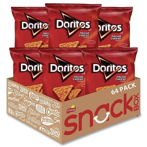 Clearance 1.75 oz Tortilla Chips Bag - Nacho Cheese (64/Carton) Food And Snacks