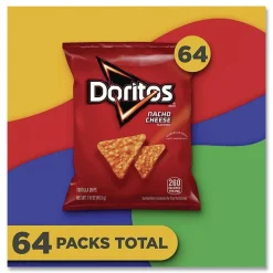 Clearance 1.75 oz Tortilla Chips Bag - Nacho Cheese (64/Carton) Food And Snacks