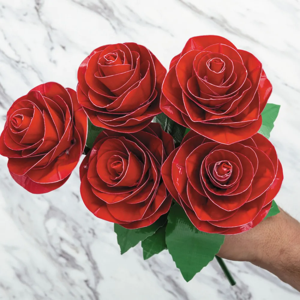 Outlet 1.88 in. x 20 yards 3 in. Core Colored Duct Tape - Red (1-Roll) Mailing, Packing & Shipping