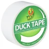 1.88 in. x 20 yards 3 in. Core Colored Duct Tape - White (1-Roll) Mailing, Packing & Shipping