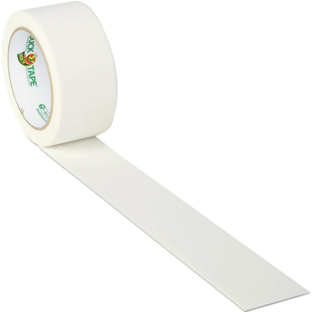 1.88 in. x 20 yards 3 in. Core Colored Duct Tape - White (1-Roll) Mailing, Packing & Shipping