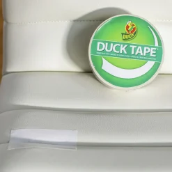 1.88 in. x 20 yards 3 in. Core Colored Duct Tape - White (1-Roll) Mailing, Packing & Shipping