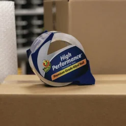 HP260 1.88 in. x 60 yards 3 in. Core Packaging Tape with Dispenser - Clear (1-Roll) Mailing, Packing & Shipping