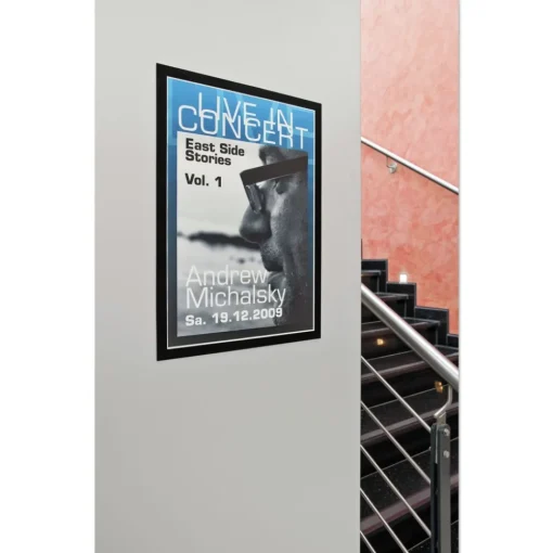 Best DURAFRAME 11 in. x 17 in. Sign Holder - Black Frame (2/Pack) Floor Signs