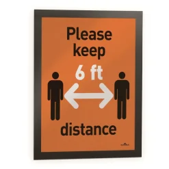 Outlet DURAFRAME 5.5 x 8.5 Sign Holder - Black Frame (2/Pack) Floor Signs