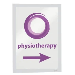 Sale Infoframe DURAFRAME 9.5 in. x 12 in. Self Adhesive Double Sided Sign Holder - White Frame (2/Pack) Office Furniture & Lighting