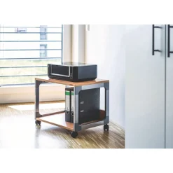 Online System 48 23.6 in. x 18.7 in. x 17 in. 2 Shelves Metal Multi-Function Trolley - Beech Utility Carts