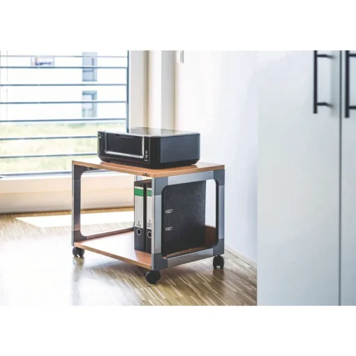 Online System 48 23.6 in. x 18.7 in. x 17 in. 2 Shelves Metal Multi-Function Trolley - Beech Utility Carts