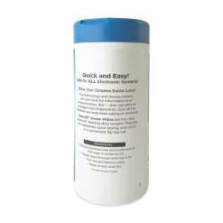 Online 5 in. x 7 in. Cloth Premoistened Monitor Cleaning Wipes - White Cleaning & Janitorial Supplies