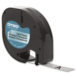 Outlet LetraTag 0.5 in. x 13 ft. Plastic Label Tape Cassette - Clear Labels & Label Makers
