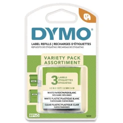 Sale LetraTag 0.5 in. x 13 ft. Paper/Plastic Label Tape Value Pack - Assorted (3/Pack) Labels & Label Makers