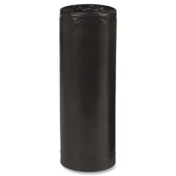 Hot 1507103 38 in. x 58 in. 2 mil 60 Gallon Linear Low Density Recycled Can Liners - Black (100/Carton) Trash & Waste Bins