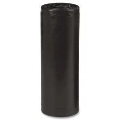 Hot 33 in. x 39 in. 33-Gallon 1.25 mil. Linear Low Density Recycled Can Liners - Black (100/Carton) Trash & Waste Bins