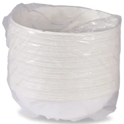 32 oz. Vanguard Renewable and Compostable Sugarcane Bowls - White (400/Carton) Tabletop And Serveware