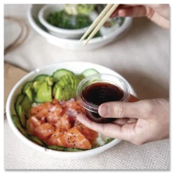 32 oz. Vanguard Renewable and Compostable Sugarcane Bowls - White (400/Carton) Tabletop And Serveware