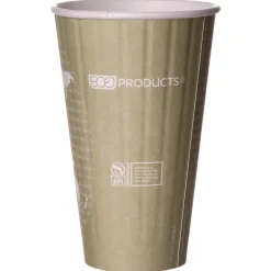16 oz. World Art Renewable and Compostable Insulated PLA Hot Cups (600/Carton) Tabletop And Serveware