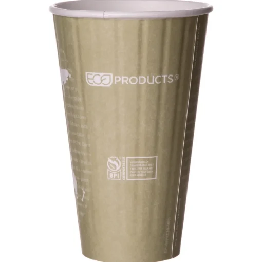 16 oz. World Art Renewable and Compostable Insulated PLA Hot Cups (600/Carton) Tabletop And Serveware