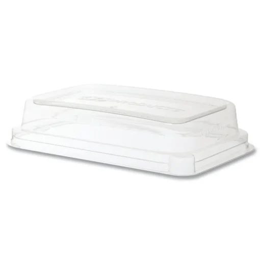 Sale EP-SCRC16LID WorldView 7.5 in. x 5 in. x 1.6 in. Plastic 100 Percent Recycled Content Lid - Clear (400/Carton) Tabletop And Serveware