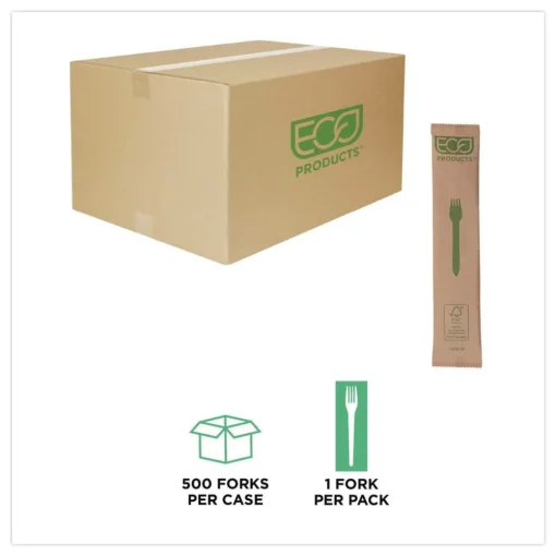 New General Purpose Fork Wood Cutlery - Natural (500/Carton) Tabletop And Serveware