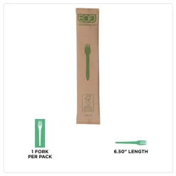 New General Purpose Fork Wood Cutlery - Natural (500/Carton) Tabletop And Serveware