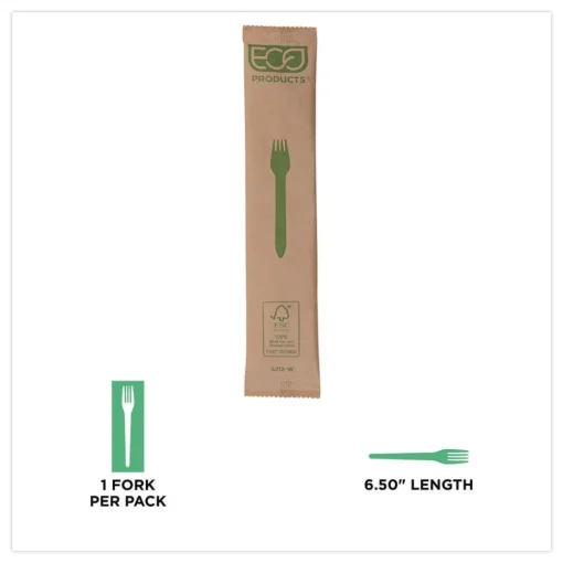 New General Purpose Fork Wood Cutlery - Natural (500/Carton) Tabletop And Serveware