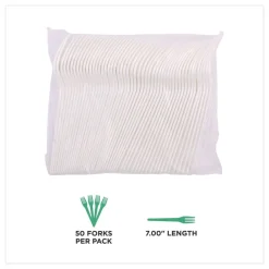 Sale Plantware CPLA Cutlery Fork - White (1000/Carton) Tabletop And Serveware