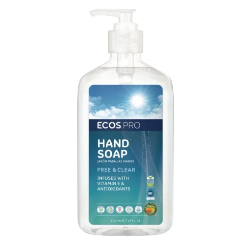 Outlet 17 oz Liquid Hand Soap - Free and Clear (6/Carton) Cleaning & Janitorial Supplies